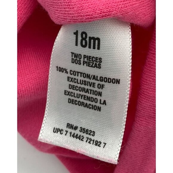 Carters Pink Baby Girls Bodysuit 18M Short Sleeve "Mommy Loves Me" Elephants - Picture 5 of 7